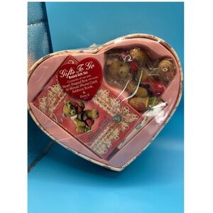 Vintage Gifts To Go Boxed Heart Shaped Gift Set Teddy Bear Address Book Pencil